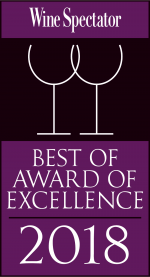 Wine Spectator Best of Award of Excellence 2018